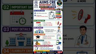 AIIMS CRE Recruitment 2026 | 10th, 12th & Graduate Pass | Multiple Posts | Apply Online Now