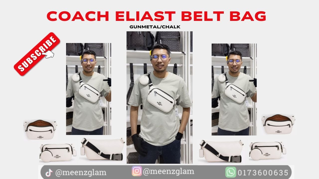 MG Review: Coach Elias Belt Bag - CJ507 (Gunmetal/Chalk)