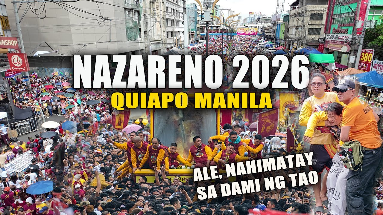 PISTA ng Nazareno 2026 - INSANE CROWD Street Scenes Quiapo Manila | DINAGSA NG MGA DEBOTO | Part 1