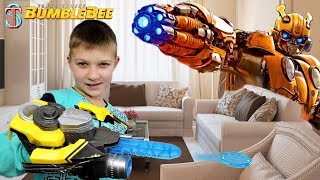 Blaster 🔫 Bumblebee 🤖 MOM NOT ALLOWED to open 😡! Toy - New Transformers 6 BumbleBee 2018