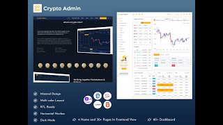Crypto ICO Admin Template Bootstrap UI Kit with Light Theme