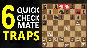 6 Checkmate Traps | Chess Opening Tricks to Win Fast | Short Games, Moves, Tactics & Ideas