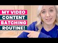 How I Batch Create Video Content: 6 Weeks Of Video Content in 5 Hours!