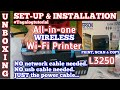 HOW TO SET-UP EPSON L3250 Wi-Fi PRINTER || UNBOXING || TAGALOG