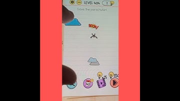 Brain test level 404 Save the parachuter