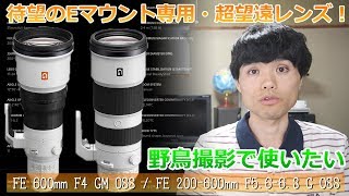 SONYからEマウント用望遠レンズが登場！超高性能&バランス重視