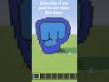 PewDiePie's Iconic Fist as Minecraft Pixel Art house #shorts #minecraft