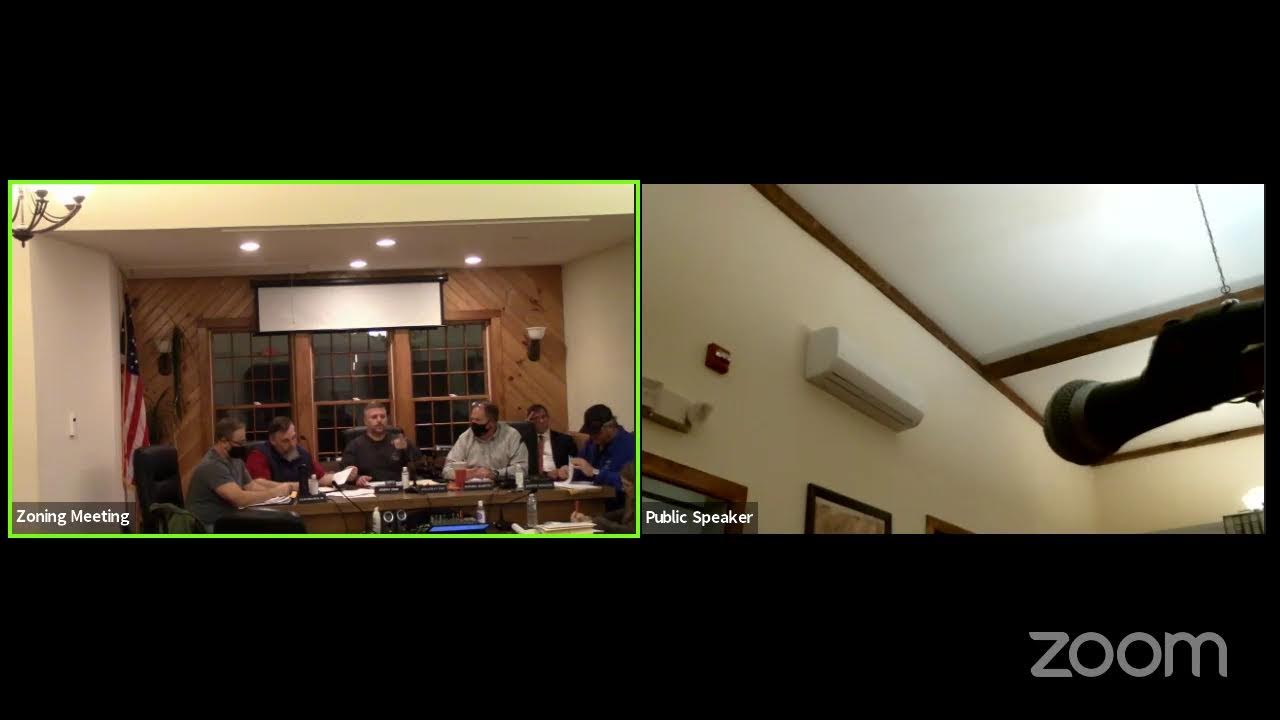 Town of Hopkinton, Zoning Board 11/18/2021 YouTube