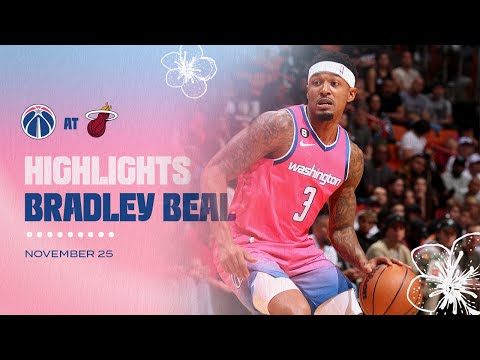 Highlights Bradley Beal Scores 28 Points At Miami Heat 11 25 22 