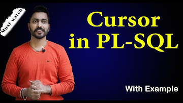 What is Cursor in PL-SQL with example