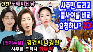 천기누설김건희여사, 나경원 전의원의 사주를 같이 넣으니?인천 도깨비신당 (구, 연화당)상담:010-8082-…