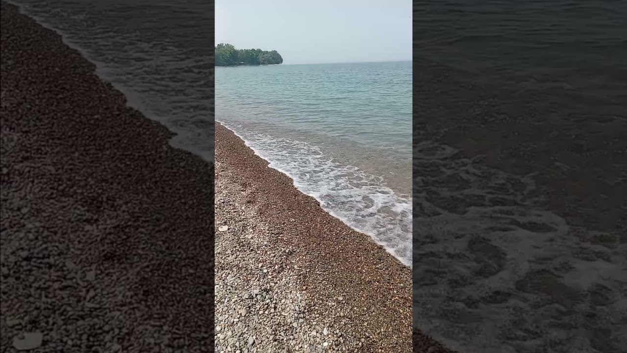 Perfect day for glass hunting on Lake Erie Beaches.