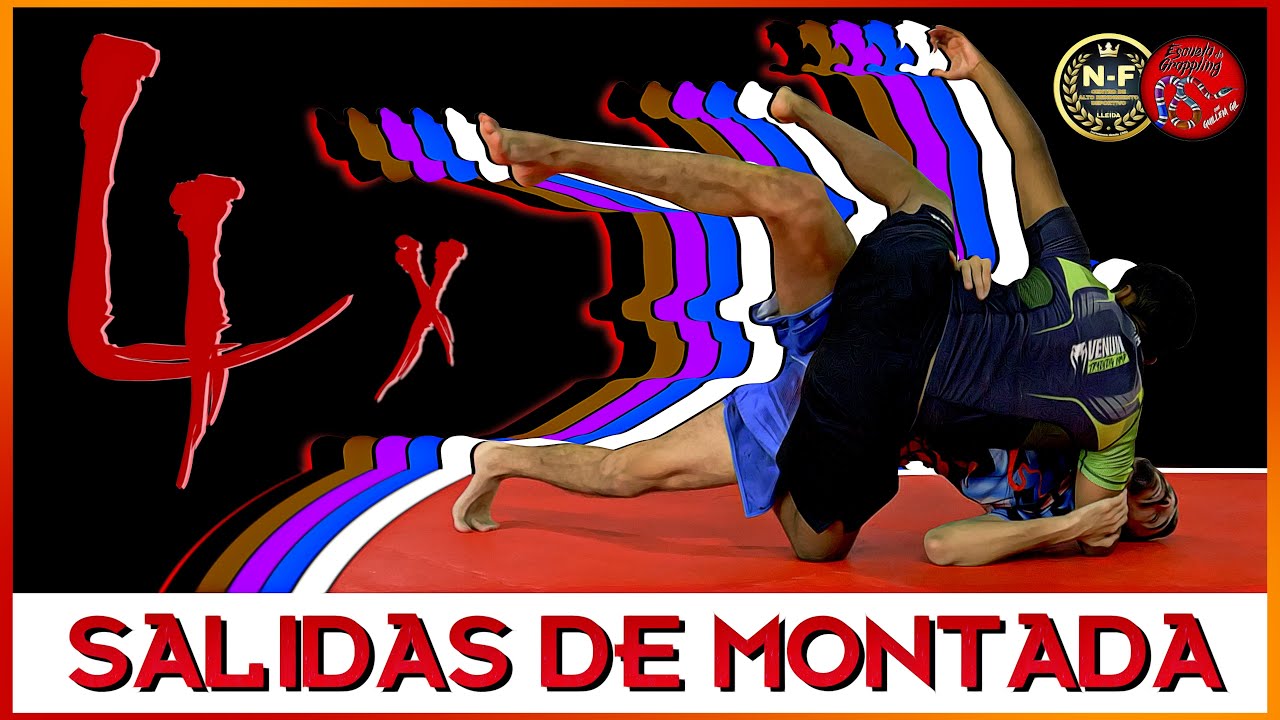 🛑 COMBINA ESTAS 4 SALIDAS PARA ESCAPAR CUALQUIER MONTADA 🛑   Escuela de Grappling