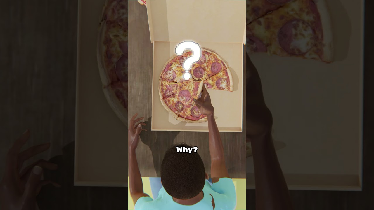 Why Pizza Is Round, Comes in a Square Box & We Eat in Triangles 🍕 | 3D Animated Shorts