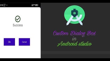 Custom Dialog Box In Android studio#tech_free