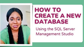 How to Create a New Database Using SQL Server Management Studio