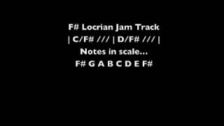 f# locrian jam track