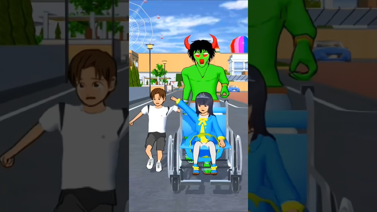 Green zombie trapped Yuta and Mio 😞🧟