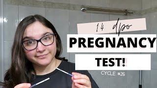 Live Pregnancy Test at 14 Dpo || Faint lines on tests or just wishful thinking? || TTC Baby 3 C26