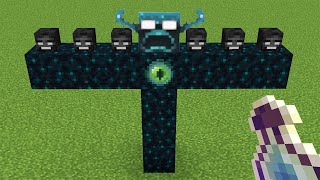 what if you create a WARDEN ENDER WITHER storm in MINECRAFT