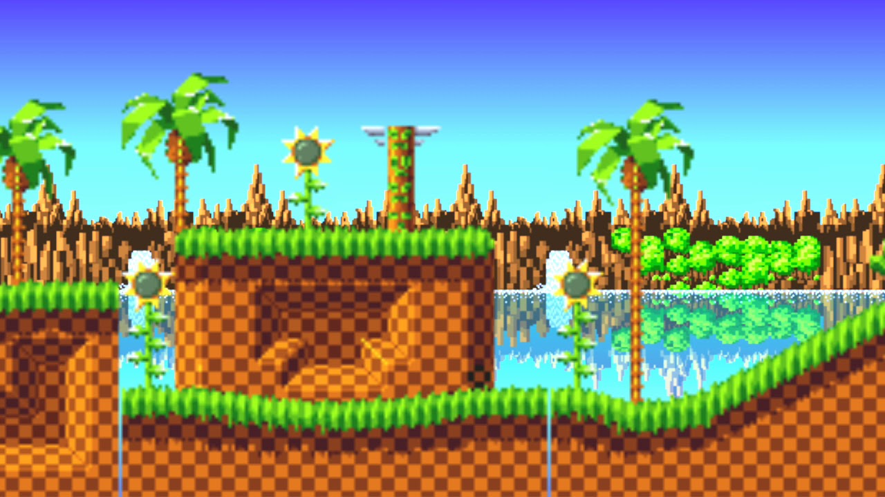 Green Hill Zone Zoom Background