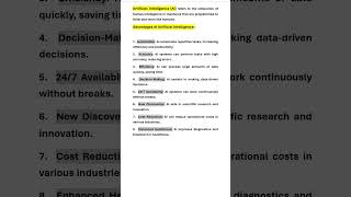 Artificial intelligence # Advantages of AI