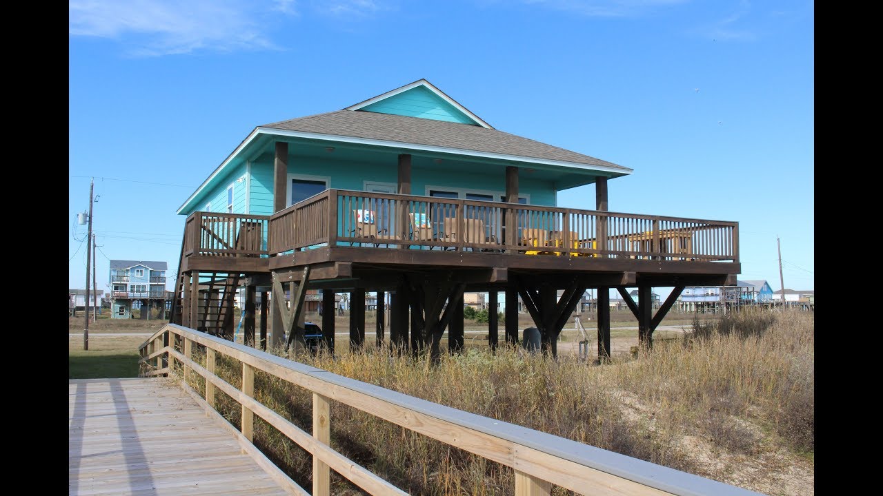 La Belle Texas Beach Front Rental Home Surfside Texas YouTube