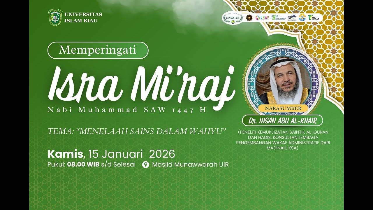 Memperingati Isra Mi'raj Nabi Muhammad SAW 1447 H di Universitas Islam Riau