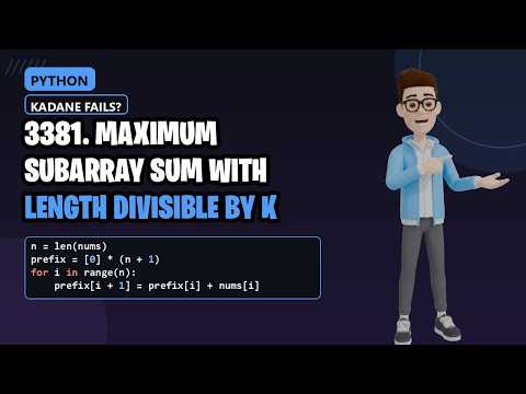 3381. Maximum Subarray Sum With Length Divisible by K
