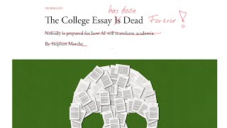 AI and the Death of the College Essay