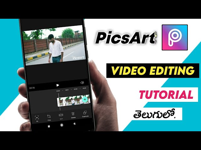 PicsArt video editing tutorial | how to edit video in PicsArt telugu