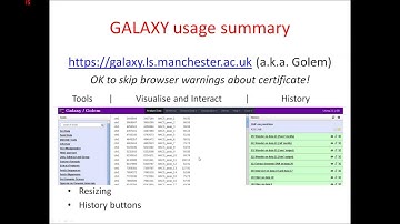 ChIP-seq analysis using GALAXY: Part 1 - Introduction