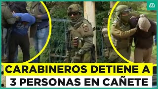 "Sujetos de interés": Carabineros conduce a tres personas para control investigativo en Cañete