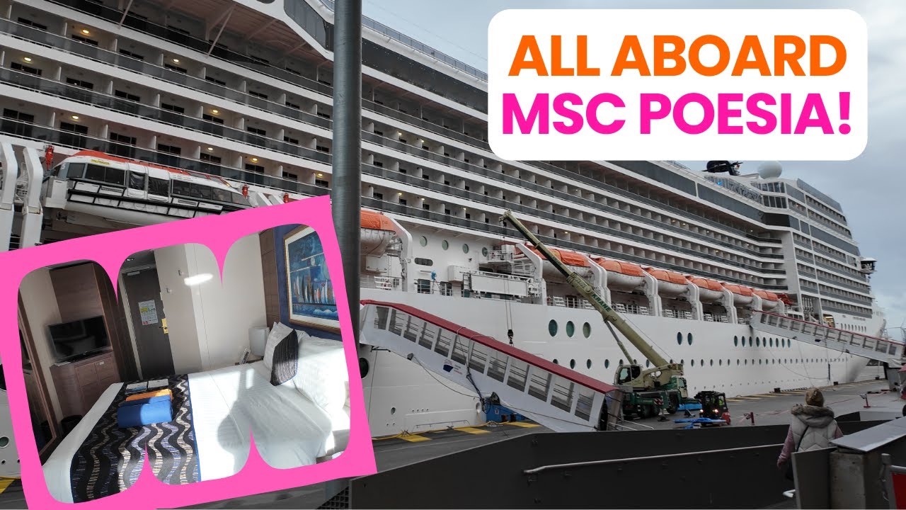 All Aboard MSC Poesia - Boarding and Balcony Cabin Tour