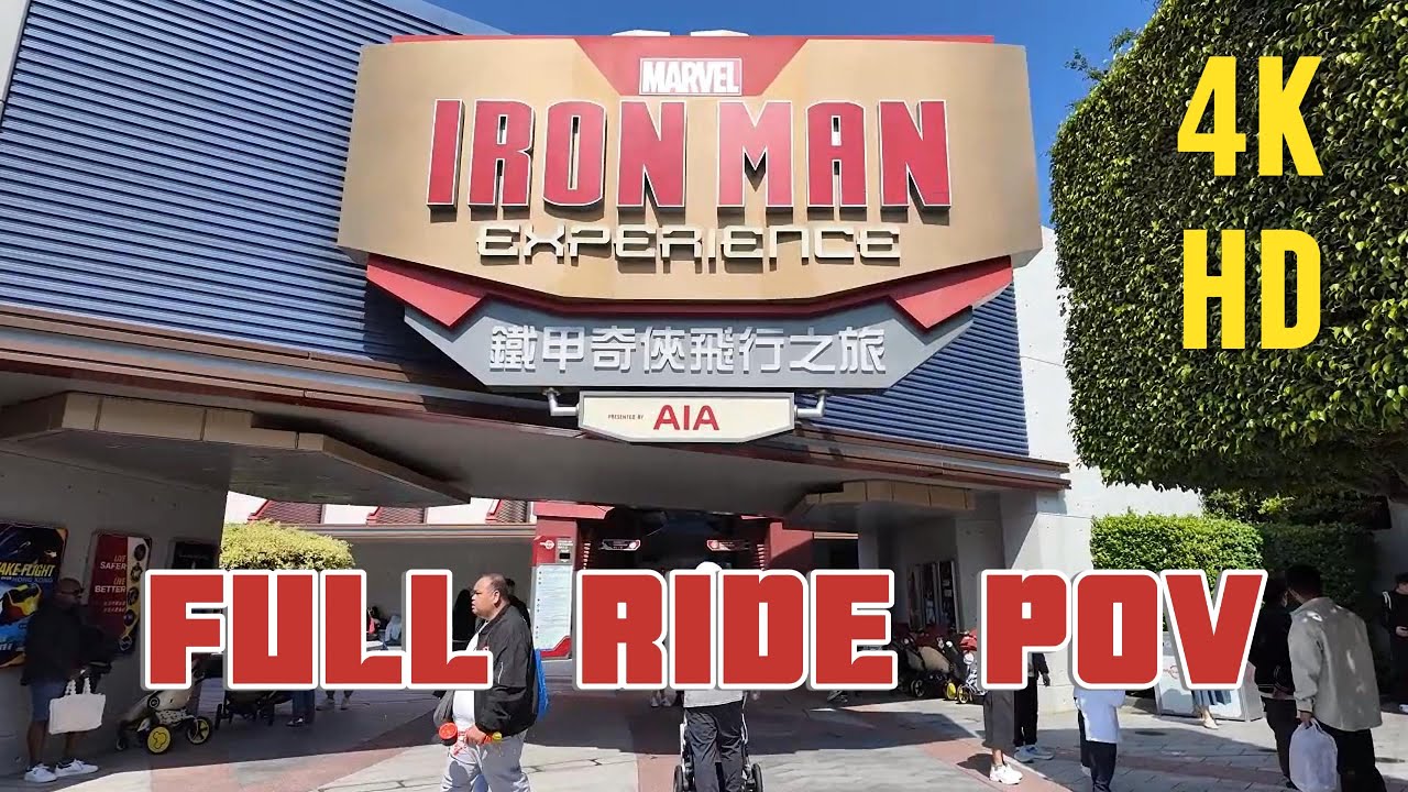 Iron Man Experience Ride POV | 4K | Similar to Star Tours | Hong Kong ...