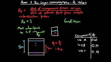 Paper and Thin Layer Chromatography Rf Values