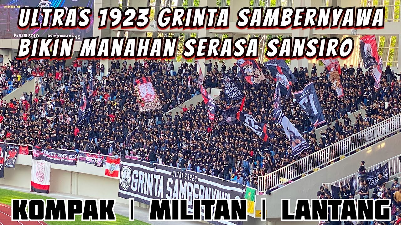 Bikin Merinding Aksi Ultras 1923 Grinta Sambernyawa | Persis Solo vs PSIS Semarang