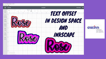 How to create text offset in Design Space & Inkscape