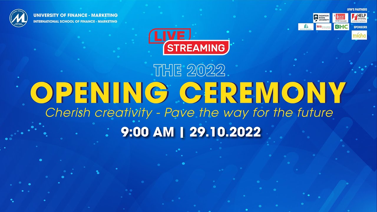 [LIve] LỄ KHAI GIẢNG Chương trình Liên kết quốc tế năm 2022 - youtube