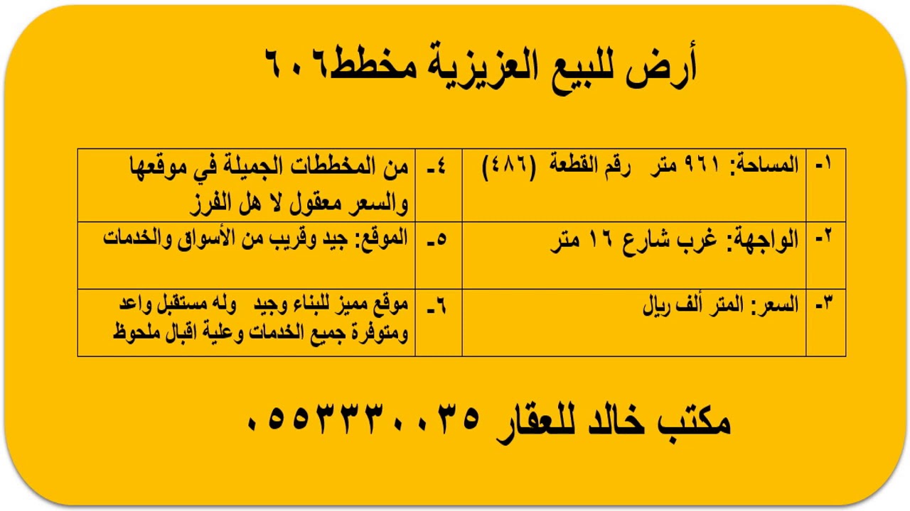 أرض للبيع المدينة المنورة مخطط606 حي الدفاع مقابل مخطط المحيسن شارع البخاري Youtube