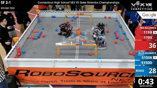 Connecticut Regionals : Division 1 - SF #2-1 - 119B & 119X vs 5150K & 5150D - Auton + Driver
