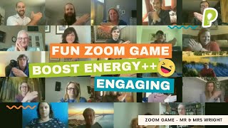 Zoom Games - Mr & Mrs Wright, A Quick & Easy Energiser for Virtual & Online Meetings screenshot 5