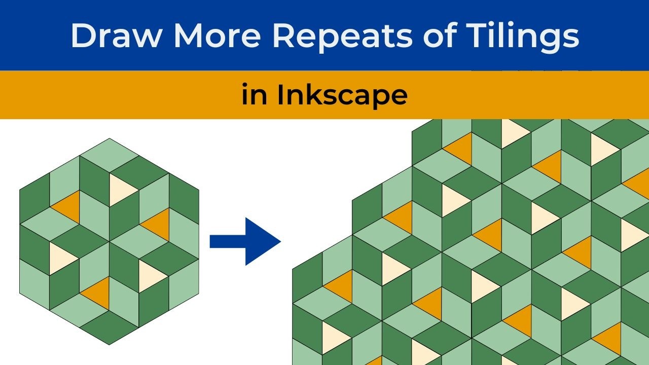 Draw More Repeats of Tilings in Inkscape - YouTube