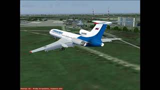 fs2004 PT Ту-154м посадка в Пулково