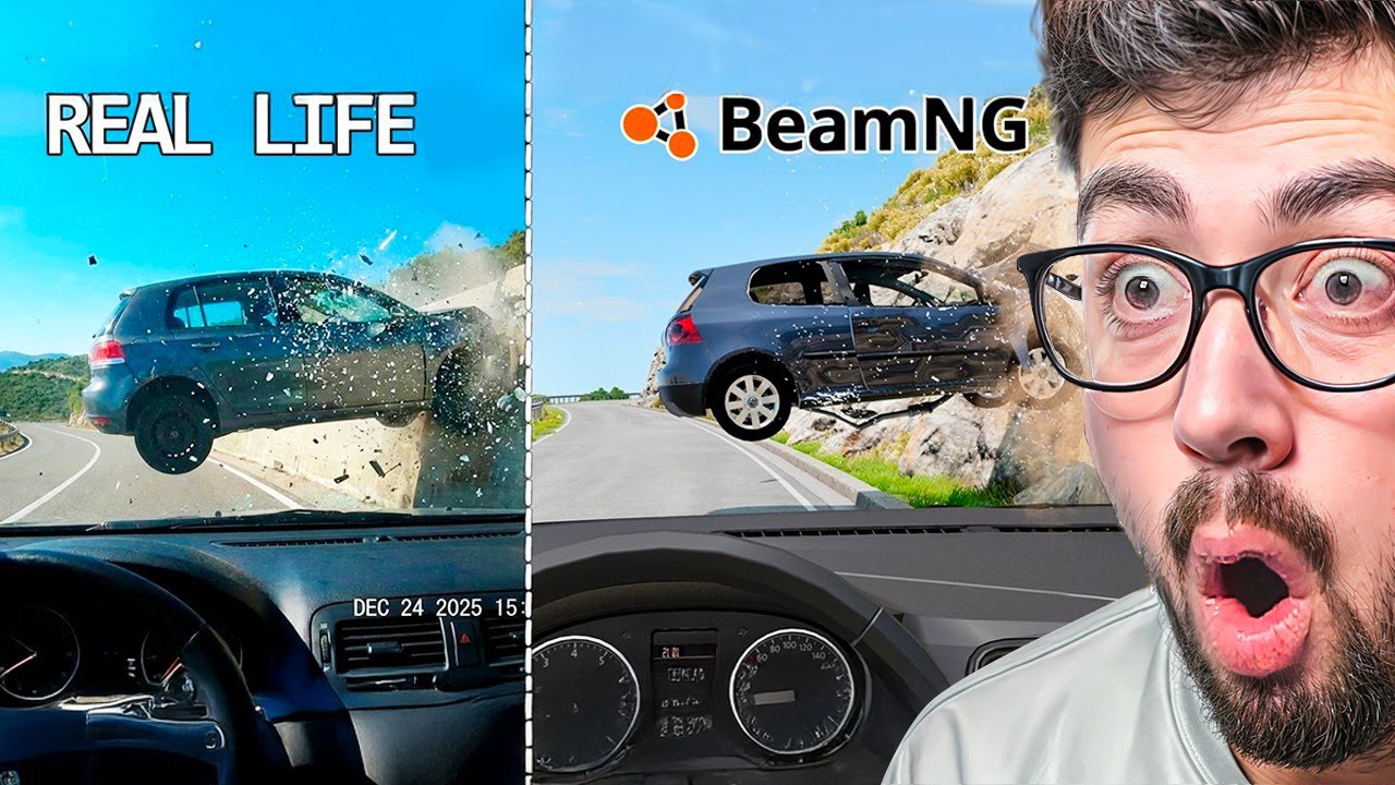 ASÍ SE VEN ACCIDENTES DE LA VIDA REAL en BEAMNG DRIVE 😱