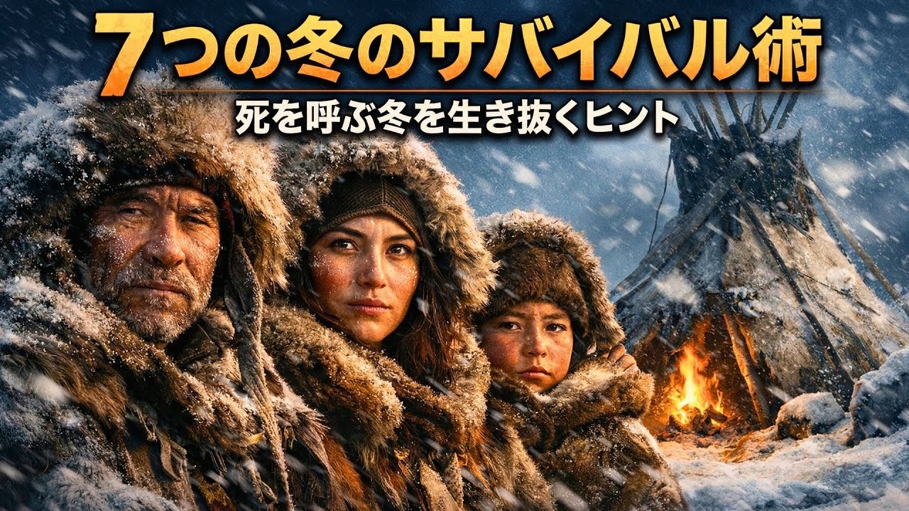 極寒の冬を生き抜くために平原の部族が使った7つの天才的な寒冷対策