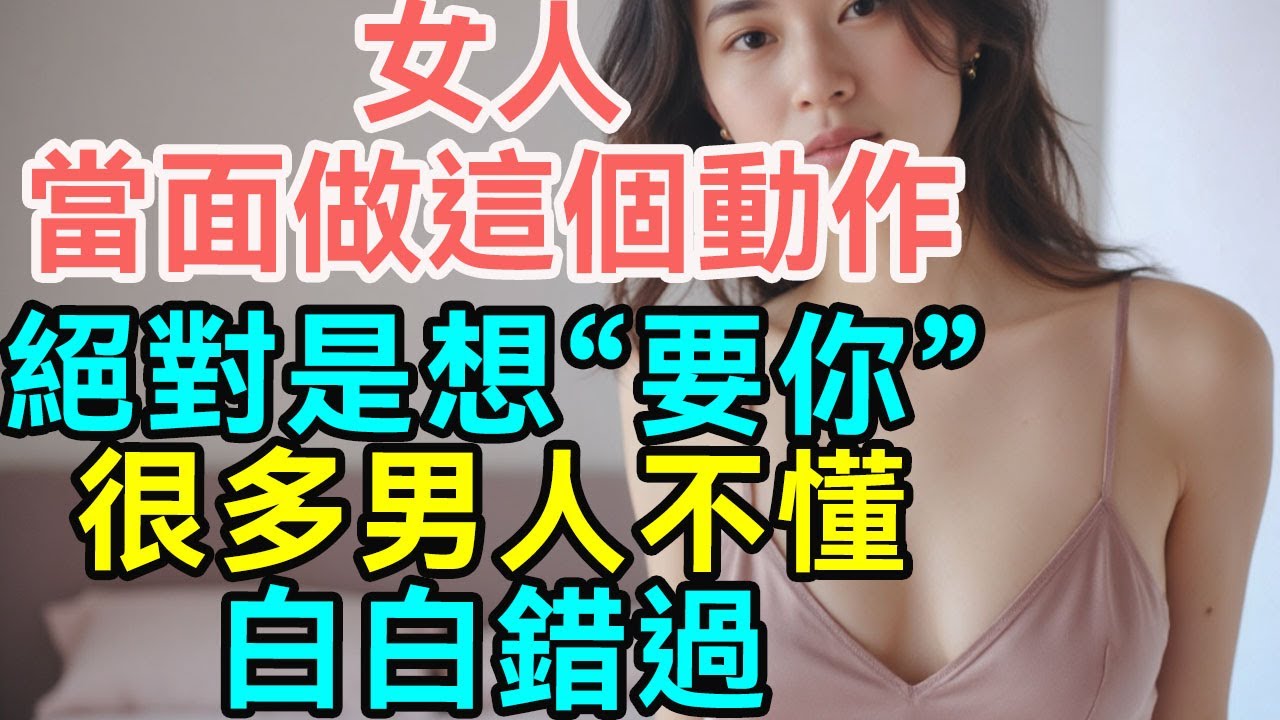 女人當面做這個動作，絕對是想“要你”，很多男人不懂，白白錯過！| #文夢有約 #心理健康 #女人心理 #讀懂女人 #戀愛 #情感 #两性关系 #爱情#夫妻冷战怎么办 #恋爱长久秘诀 #婚姻幸福的秘诀