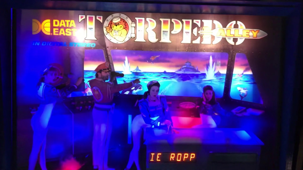 Torpedo Alley Pinball Machine Backglass - Translite - Playfield Quick Look - Data East