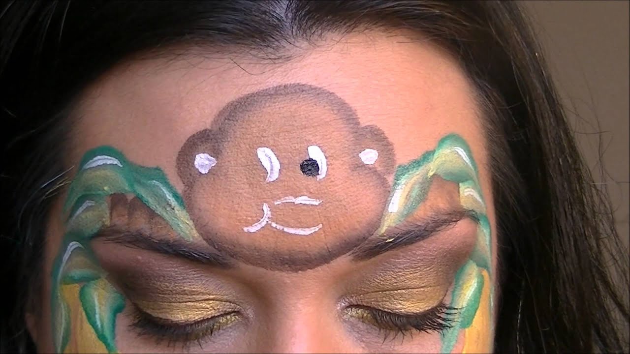 Cute Monkey Face Paint: Step-by-Step Tutorial