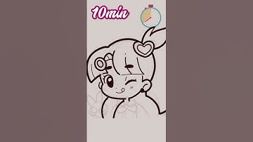 DRAWING a CHIBI in 10, 5 and 1 MINUTE